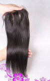 Straight Human Hair Weft with Closure – 100% Real Curtain Hair